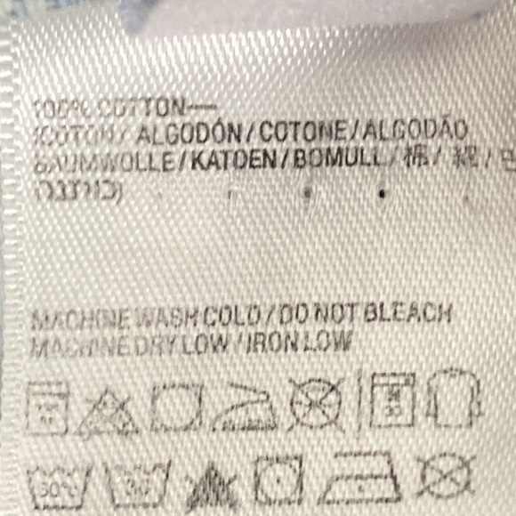 American Apparel Jeans High Waist Cuff Short Blue Acid Wash size 27 - Picture 11 of 11